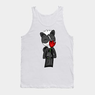 Melville the Rose-Sniffing Skunk Tank Top